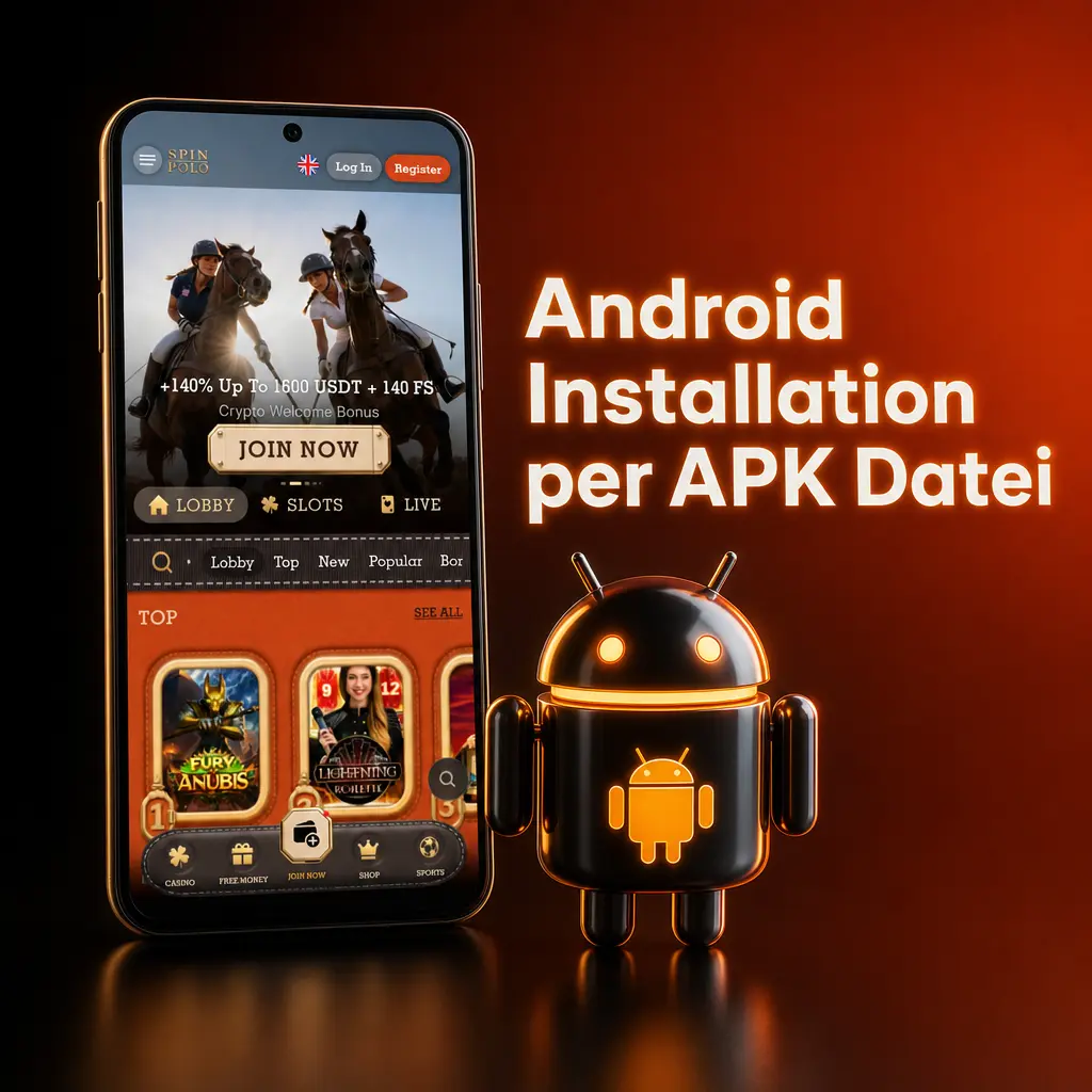 Android Installation der Spinpolo App per offizieller APK-Datei ohne fremde App-Archive