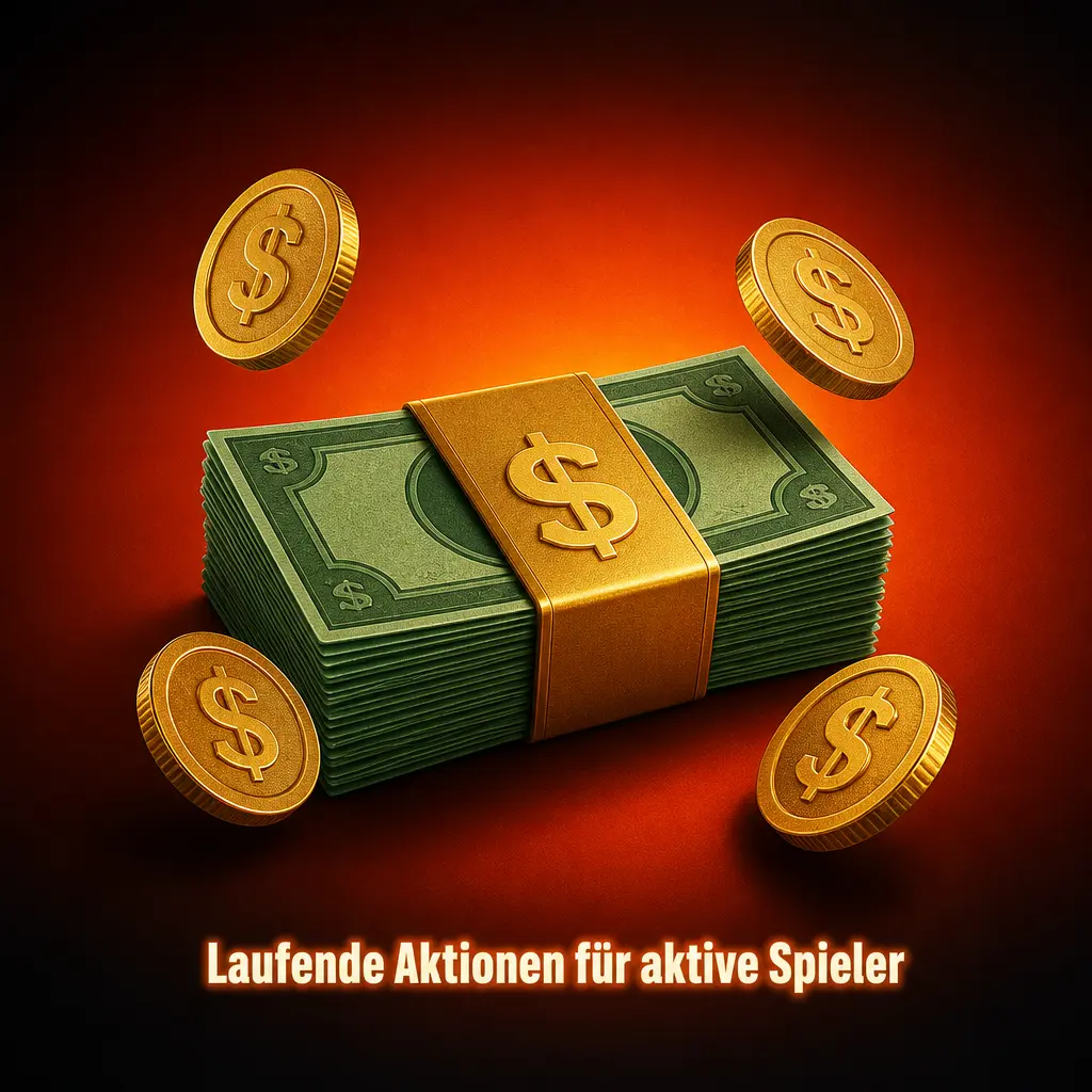 Spinpolo Bonusbereich mit Aktionen für aktive Spieler, Freispielen, Gratiswetten und Turnieren