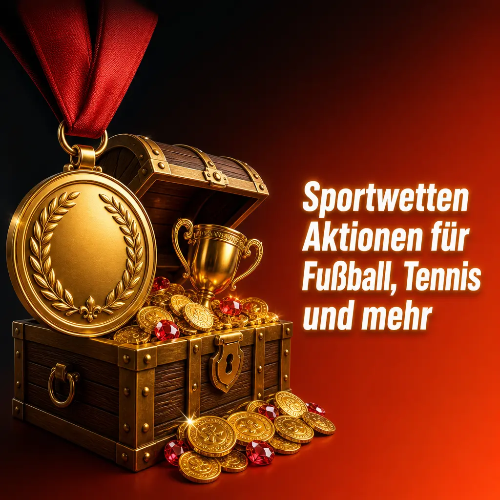 Sportwetten Aktionen 2026 mit Gratiswetten, erhöhten Quoten, Kombiwetten und Rückvergütung für Fußball und Tennis
