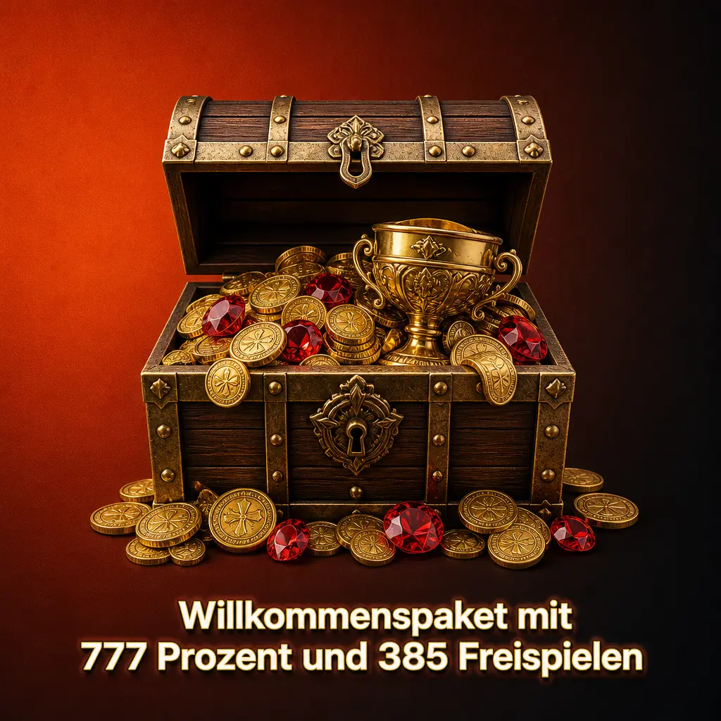 Willkommenspaket mit 777 Prozent Bonus bis 7777 USD und 385 Freispielen sichern